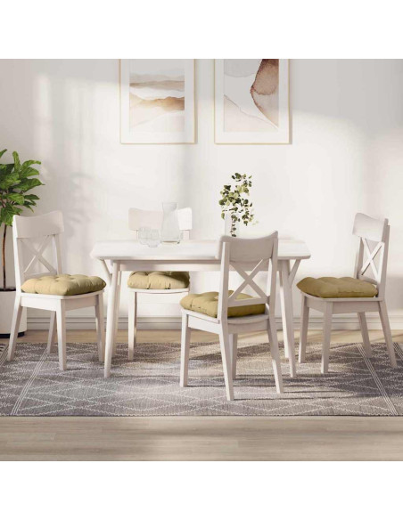 Cuscini per Seduta 4 pcs Grigio Verde 45 x 45 cm