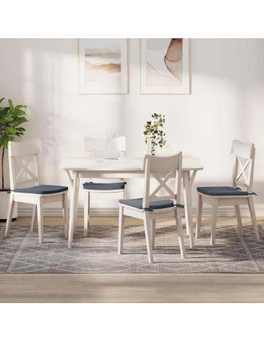 Cuscini per Seduta 4 pcs Grigio scuro 40 x 40 x 3 cm Velluto