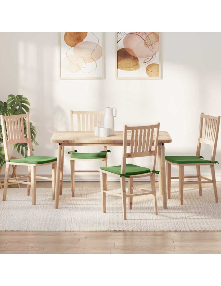 Cuscini per Seduta 4 pcs Verde chiaro 40 x 40 x 3 cm Velluto