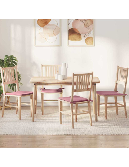 Cuscini per Seduta 4 pcs Rosa 40 x 40 x 3 cm Velluto