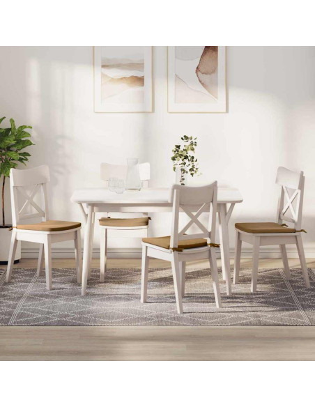 Cuscini per Seduta 4 pcs Marrone 40 x 40 x 3 cm Velluto