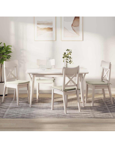 Cuscini per Seduta 4 pcs Crema 40 x 40 x 3 cm Velluto