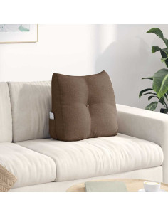 Cuscino per Schiena Marrone 45 x 24 x 50 cm Tessuto