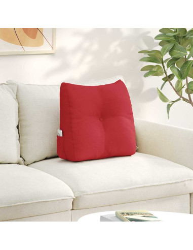 Cuscino per Schiena Rosso 45 x 24 x 50 cm Tessuto