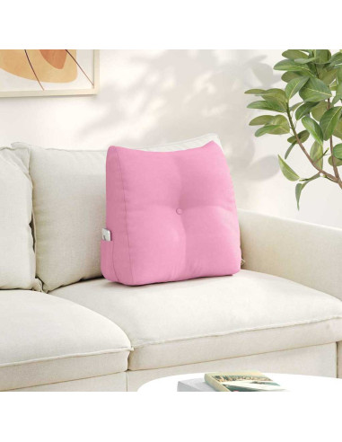 Cuscino per Schiena Rosa 45 x 24 x 50 cm Tessuto