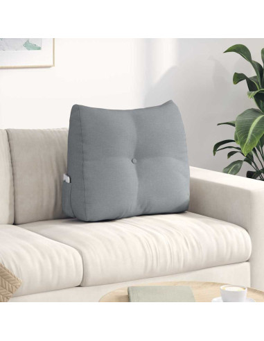 Cuscino per Schiena Grigio chiaro 60 x 24 x 50 cm Tessuto