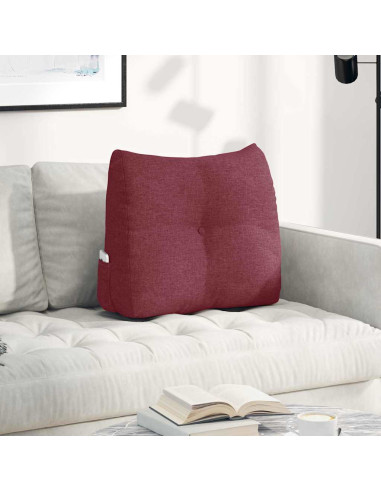 Cuscino per Schiena Rosso Vino 60 x 24 x 50 cm Tessuto