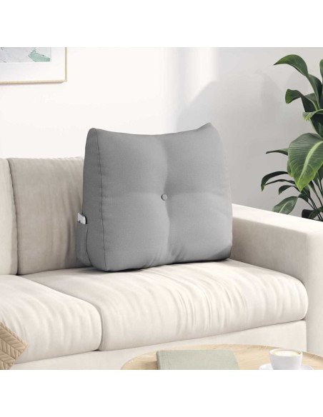 Cuscino per Schiena Grigio Nuvola 60 x 24 x 50 cm Tessuto