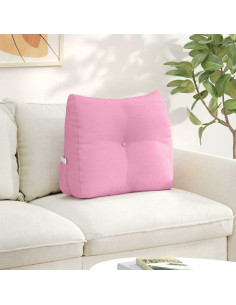 Cuscino per Schiena Rosa 60 x 24 x 50 cm Tessuto