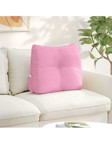 Cuscino per Schiena Rosa 60 x 24 x 50 cm Tessuto