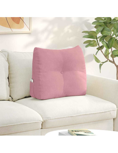 Cuscino per Schiena Rosa 60 x 24 x 50 cm Velluto