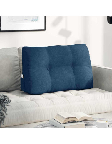 Cuscino per Schiena Blu 80 x 24 x 50 cm Tessuto