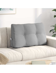 Cuscino per Schiena Grigio Nuvola 80 x 24 x 50 cm Tessuto