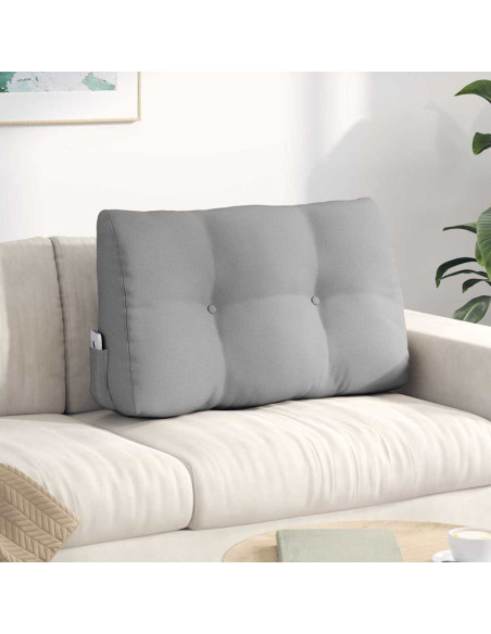 Cuscino per Schiena Grigio Nuvola 80 x 24 x 50 cm Tessuto