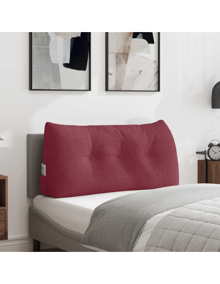 Cuscino per Schiena Rosso Vino 100 x 24 x 50 cm Tessuto