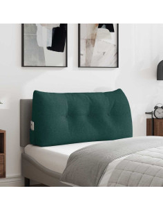 Cuscino per Schiena Verde Scuro 100 x 24 x 50 cm Tessuto