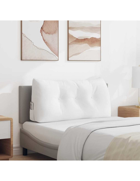 Cuscino per Schiena Bianco 100 x 24 x 50 cm Tessuto