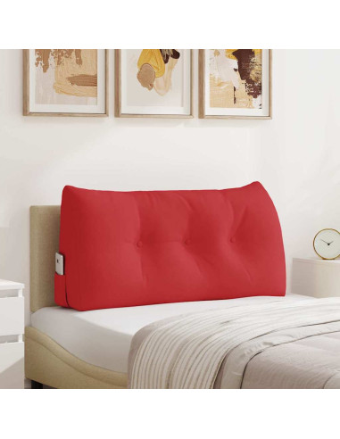 Cuscino per Schiena Rosso 100 x 24 x 50 cm Tessuto
