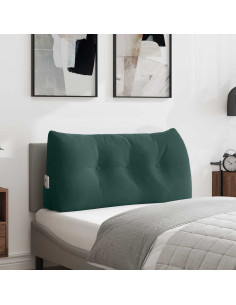 Cuscino per Schiena Verde Scuro 100 x 24 x 50 cm Velluto
