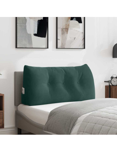 Cuscino per Schiena Verde Scuro 100 x 24 x 50 cm Velluto