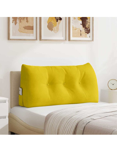 Cuscino per Schiena Giallo 100 x 24 x 50 cm Velluto