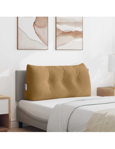 Cuscino per Schiena Marrone 100 x 24 x 50 cm Velluto