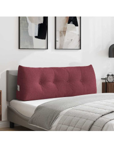 Cuscino per Schiena Rosso Vino 120 x 24 x 50 cm Tessuto