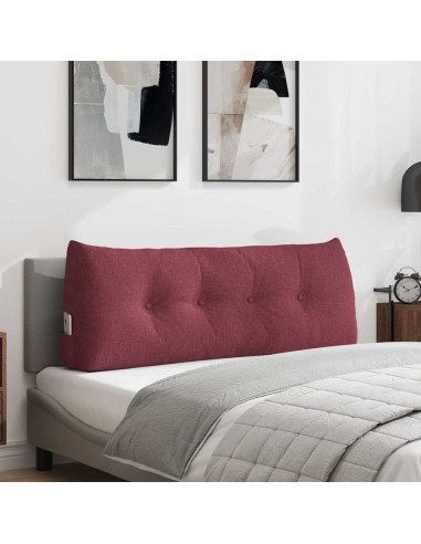 Cuscino per Schiena Rosso Vino 120 x 24 x 50 cm Tessuto