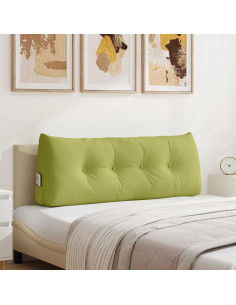 Cuscino per Schiena Verde chiaro 120 x 24 x 50 cm Tessuto