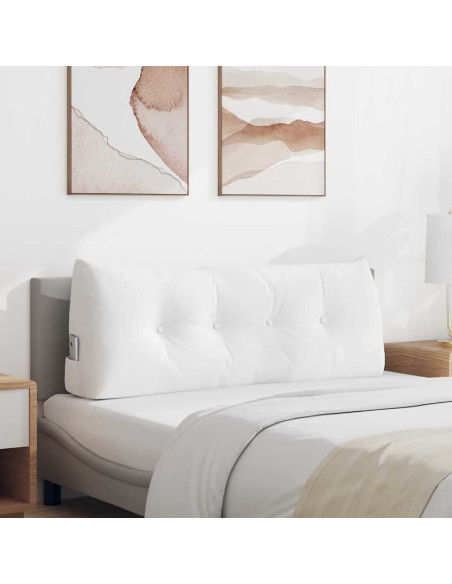 Cuscino per Schiena Bianco 120 x 24 x 50 cm Tessuto