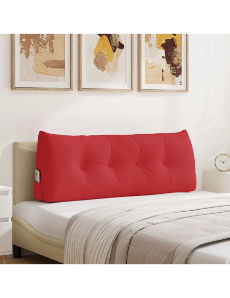 Cuscino per Schiena Rosso 120 x 24 x 50 cm Tessuto