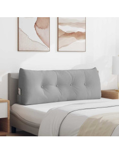 Cuscino per Schiena Grigio Nuvola 120 x 24 x 50 cm Tessuto