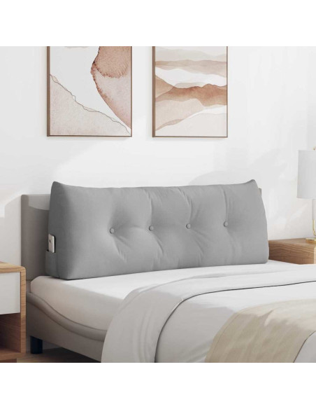 Cuscino per Schiena Grigio Nuvola 120 x 24 x 50 cm Tessuto