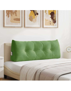 Cuscino per Schiena Verde chiaro 120 x 24 x 50 cm Velluto