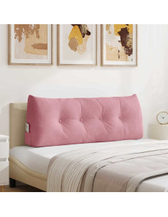 Cuscino per Schiena Rosa 120 x 24 x 50 cm Velluto