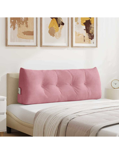 Cuscino per Schiena Rosa 120 x 24 x 50 cm Velluto