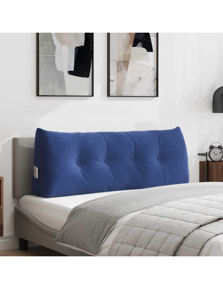 Cuscino per Schiena Blu Polizia 120 x 24 x 50 cm Velluto