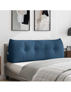 Cuscino per Schiena Blu 140 x 24 x 50 cm Tessuto