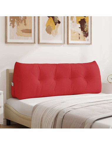 Cuscino per Schiena Rosso 140 x 24 x 50 cm Tessuto