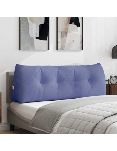 Cuscino per Schiena Blu jeans 140 x 24 x 50 cm Tessuto