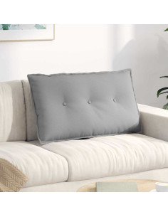 Cuscino per Schiena Grigio Nuvola 80 x 19 x 50 cm Tessuto