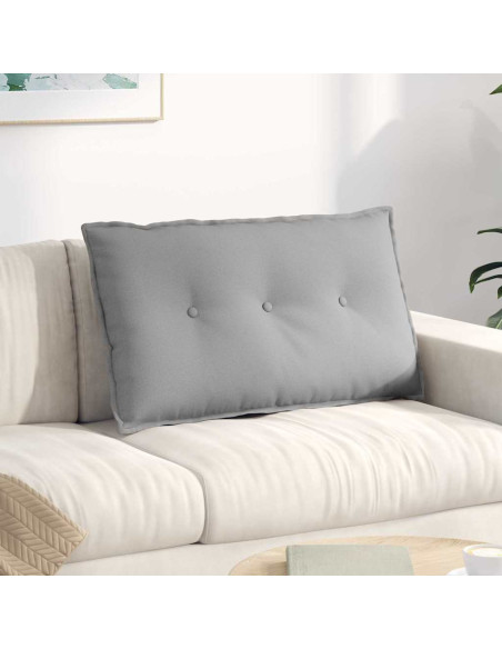 Cuscino per Schiena Grigio Nuvola 80 x 19 x 50 cm Tessuto