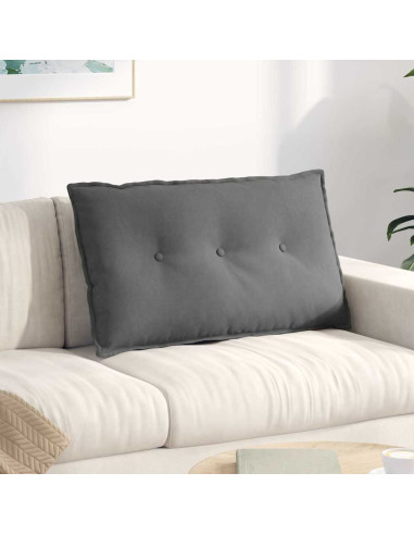 Cuscino per Schiena Grigio scuro 80 x 50 cm