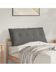 Cuscino per Schiena Grigio chiaro 100 x 50 cm Tessuto in Cords