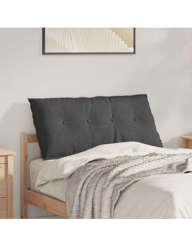 Cuscino per Schiena Grigio scuro 100 x 50 cm Tessuto in Cords