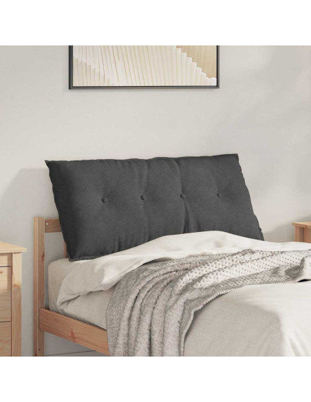 Cuscino per Schiena Grigio scuro 100 x 50 cm Tessuto in Cords