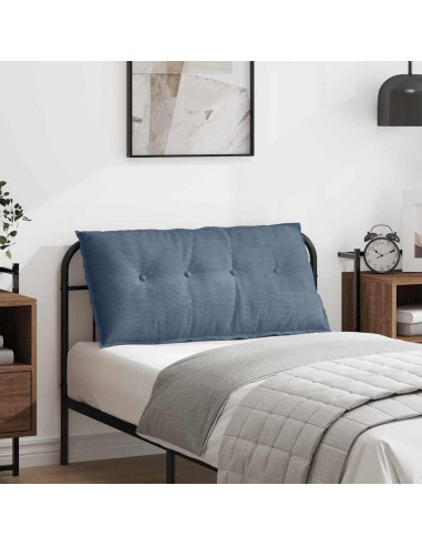 Cuscino per Schiena Blu 100 x 50 cm Tessuto in Cords