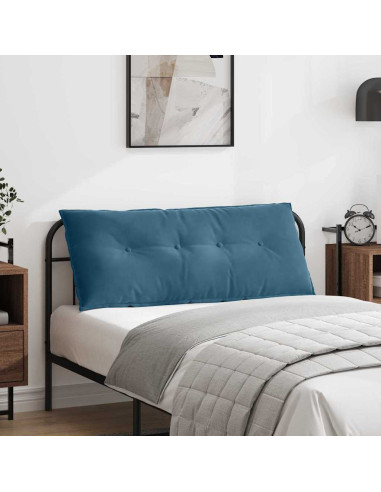 Cuscino per Schiena Blu 120 x 50 cm Tessuto in Cords