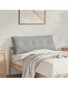 Cuscino per Schiena Grigio chiaro 120 x 50 cm