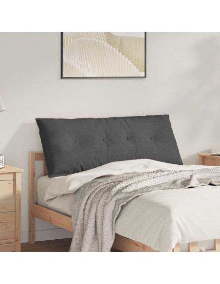 Cuscino per Schiena Grigio scuro 120 x 50 cm Tessuto in Cords